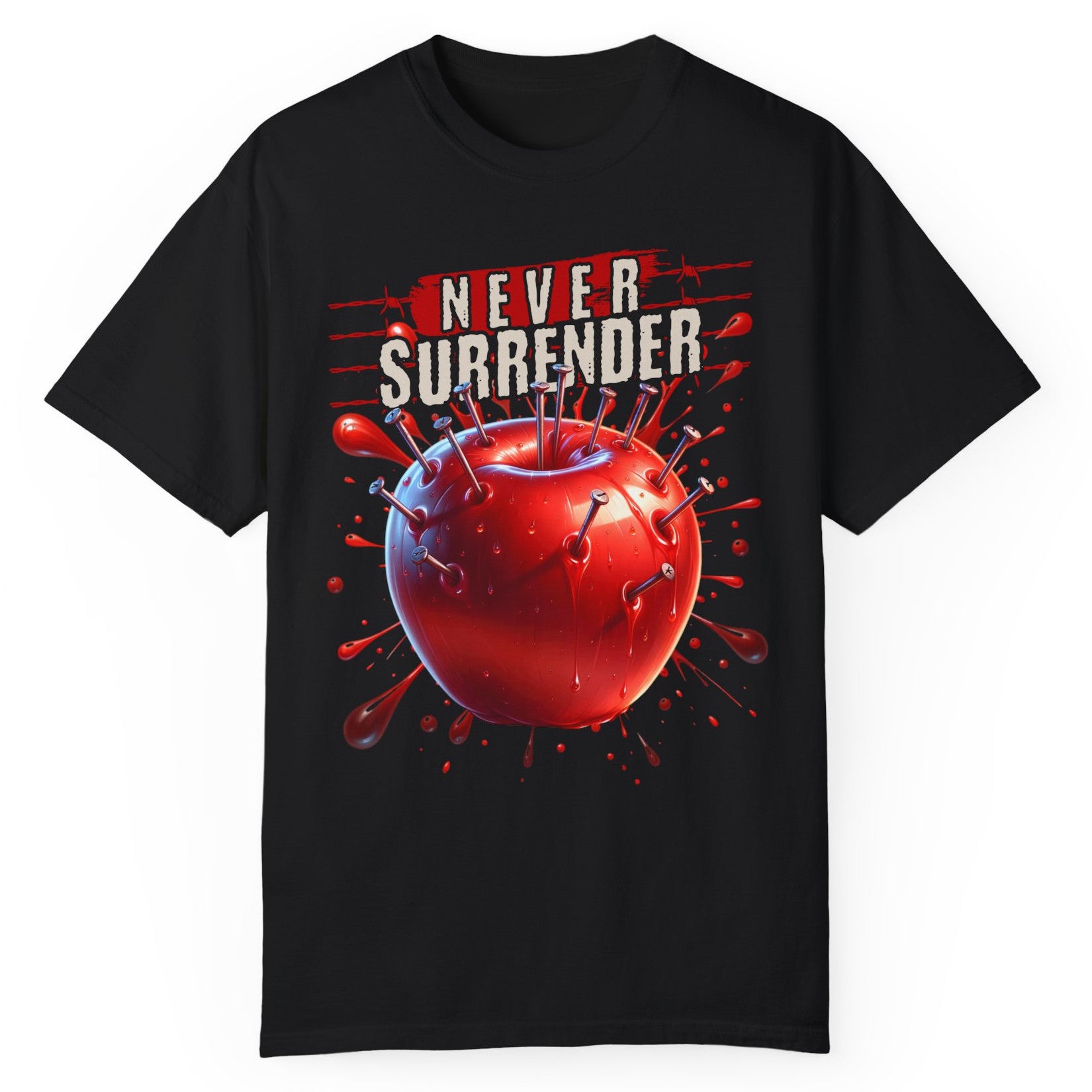 Apple Never Surrender T-Shirt - Expressiony