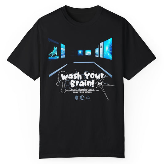 Media Wash Your Brain T-Shirt - Expressiony